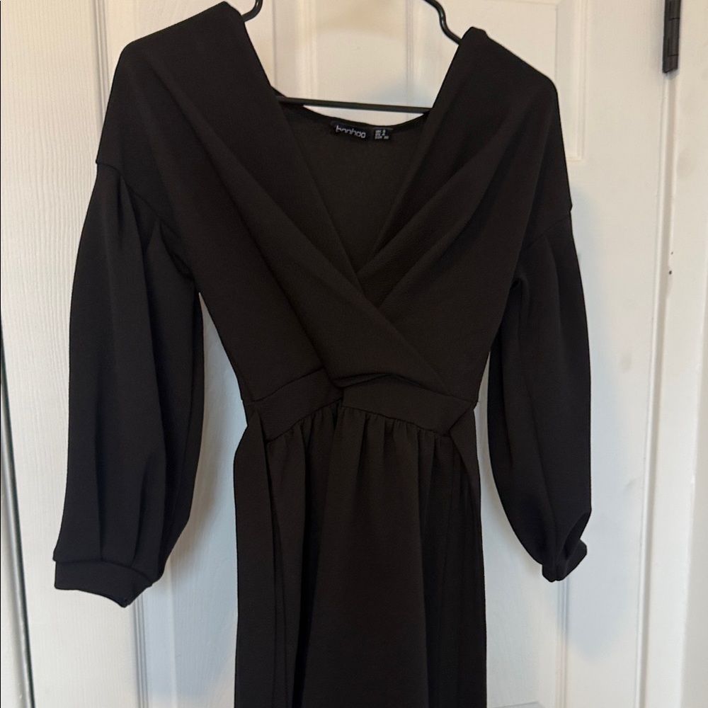 Black off the shoulder wide-led Jumpsuit